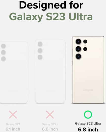 Ringke Fusion Bumper Samsung Galaxy S23 Ultra Hoesje Matte Zwart afbeelding 11