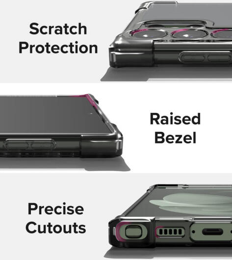 Ringke Fusion Bumper Samsung Galaxy S23 Ultra Hoesje Matte Zwart afbeelding 9