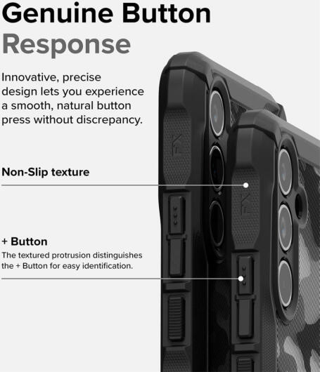 Ringke Fusion X Samsung Galaxy A54 Hoesje Back Cover Camo Zwart afbeelding 8