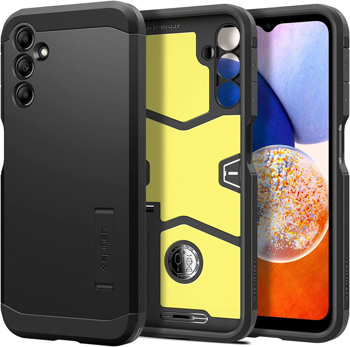 Spigen Tough Armor Samsung Galaxy A14 Hoesje Back Cover Zwart afbeelding 1