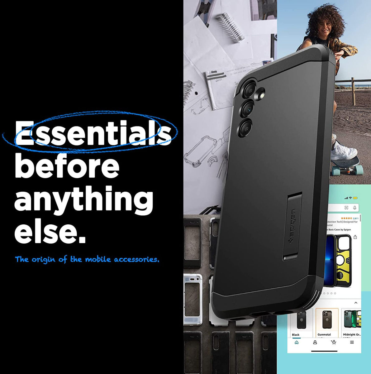 Spigen Tough Armor Samsung Galaxy A14 Hoesje Back Cover Zwart afbeelding 8