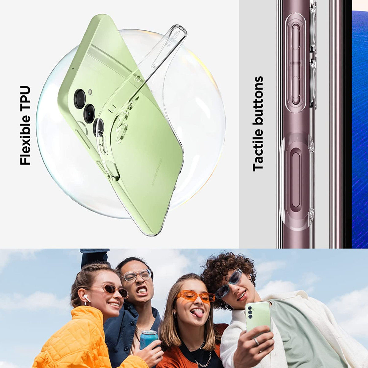 Spigen Liquid Air Samsung Galaxy A14 Hoesje Back Cover Transparant afbeelding 7