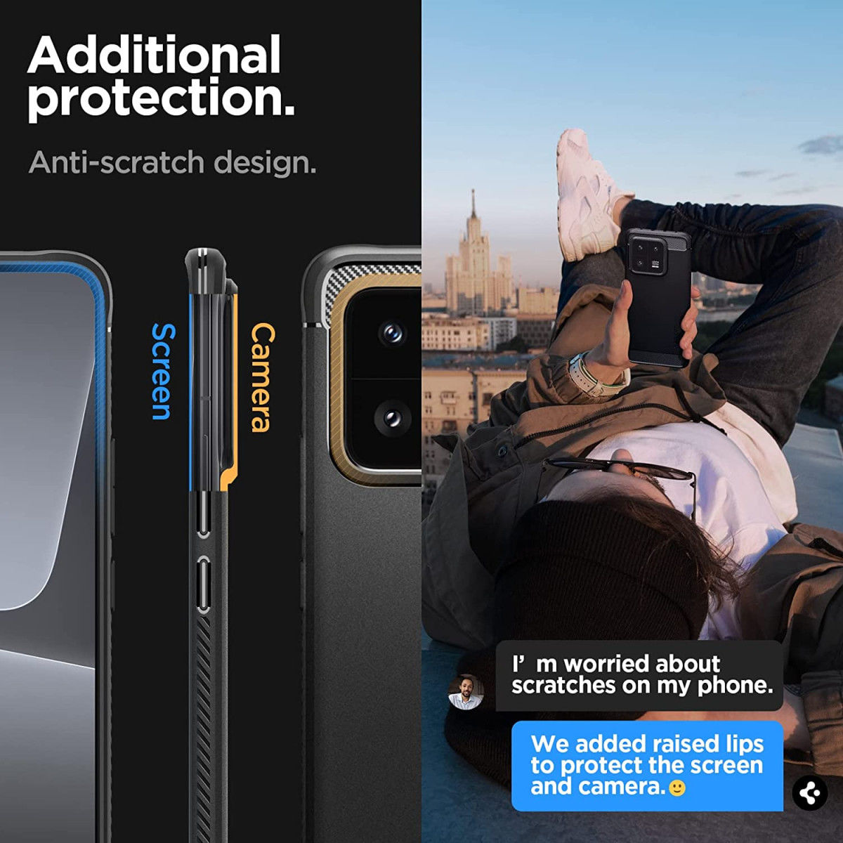 Spigen Rugged Armor Xiaomi 13 Pro Hoesje Back Cover Zwart afbeelding 4