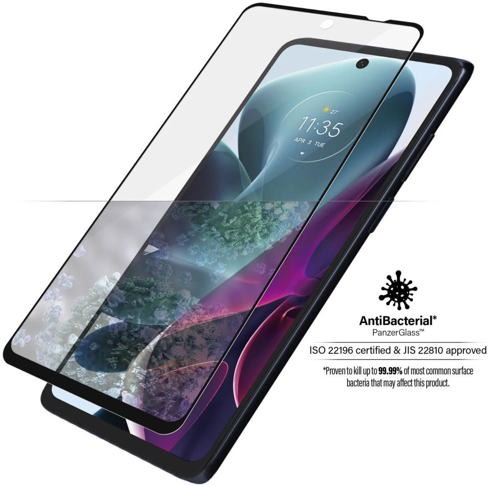 PanzerGlass Motorola Moto G200 Screen Protector Antibacterieel afbeelding 2