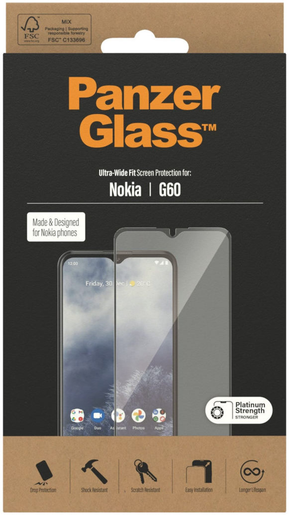 PanzerGlass Ultra-Wide Nokia G60 Screen Protector Tempered Glass afbeelding 3