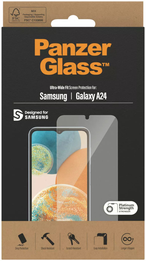 PanzerGlass Ultra-Wide Samsung Galaxy A24 Screen Protector afbeelding 3