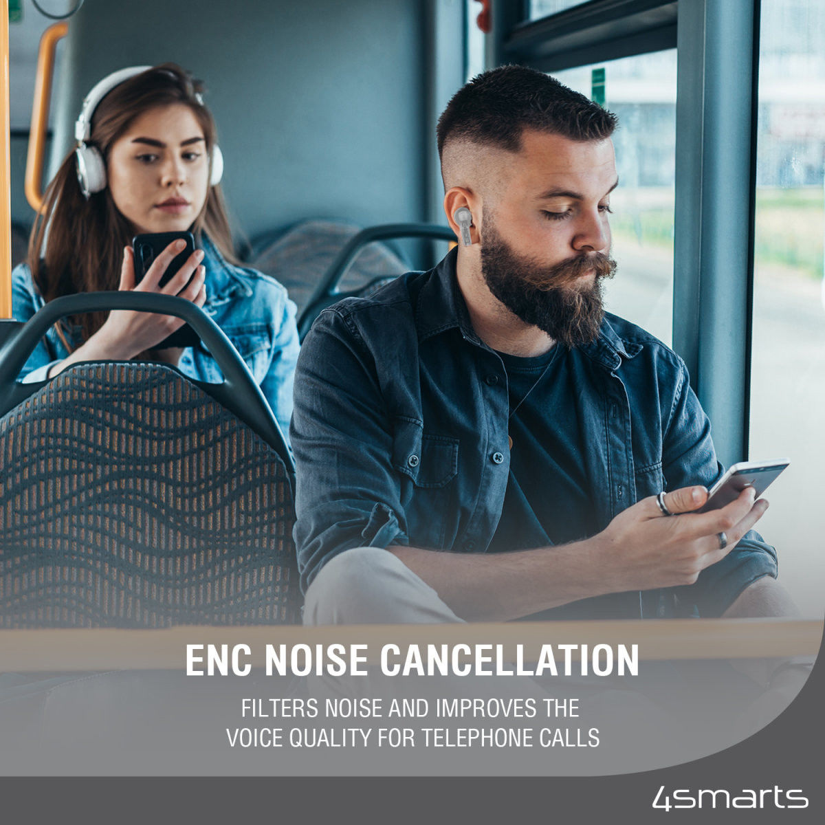 4smarts SkyBuds Lucid TWS Bluetooth Headset Draadloze Oordopjes Wit afbeelding 5