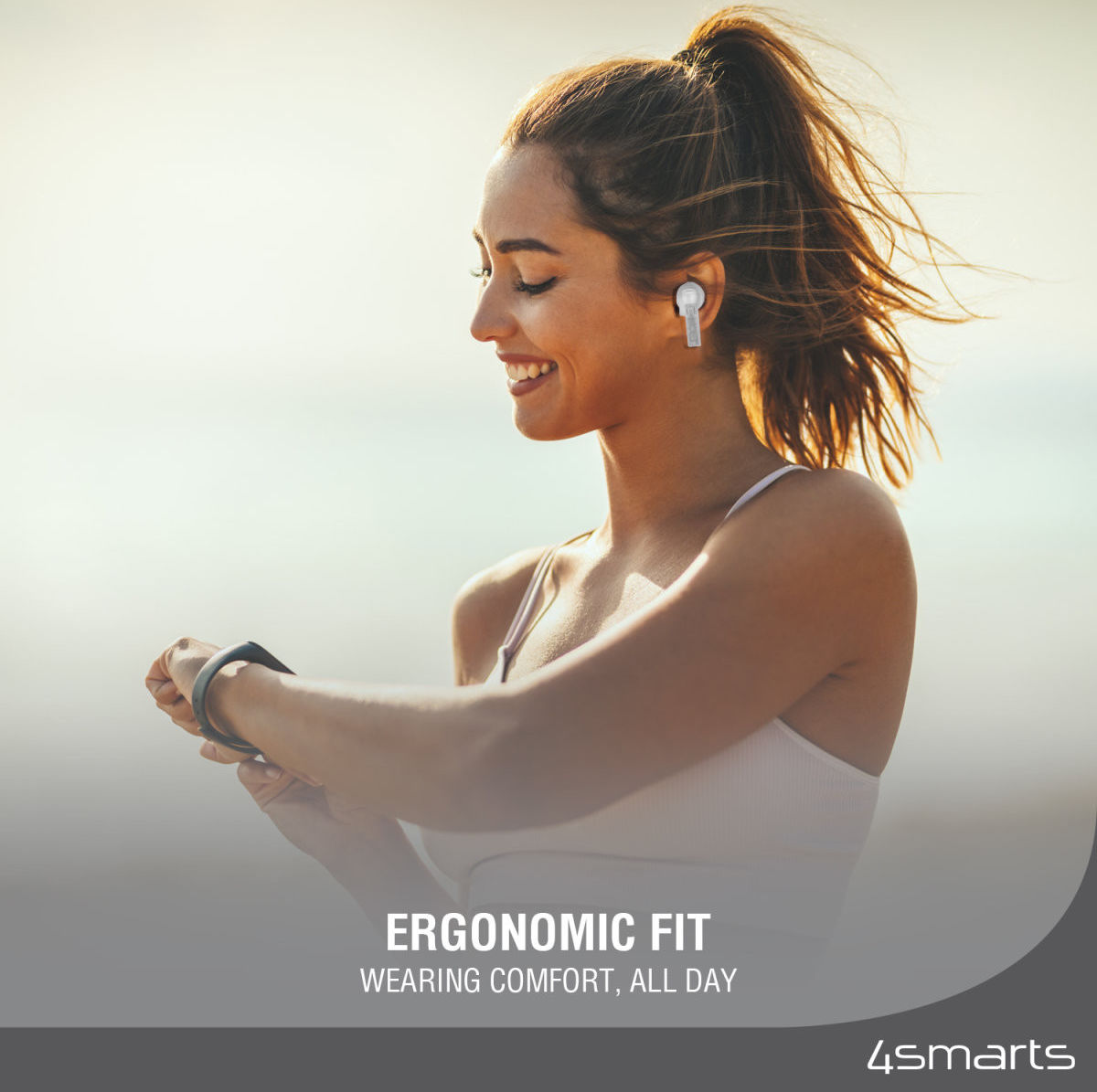 4smarts SkyBuds Lucid TWS Bluetooth Headset Draadloze Oordopjes Wit afbeelding 6