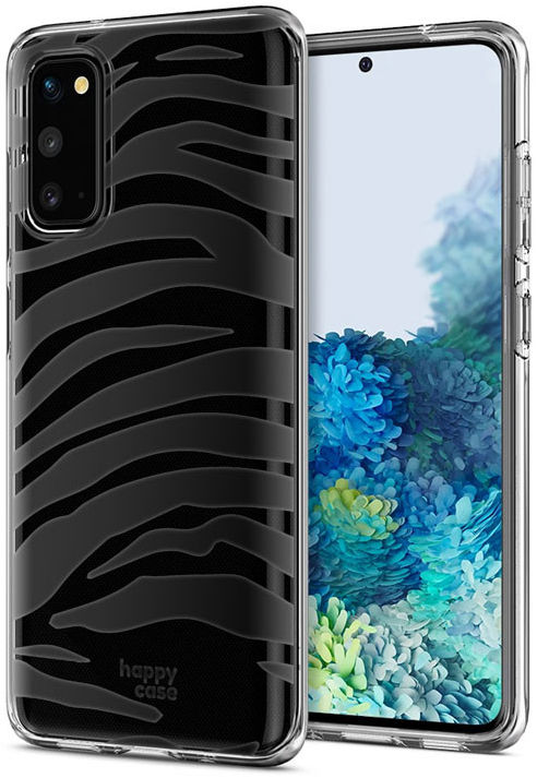 HappyCase Samsung Galaxy S20 FE Hoesje Flexibel TPU Zebra Print afbeelding 2