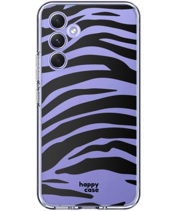 HappyCase Samsung Galaxy A54 Hoesje Flexibel TPU Zebra Print Hoesjes