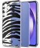 HappyCase Samsung Galaxy A54 Hoesje Flexibel TPU Zebra Print