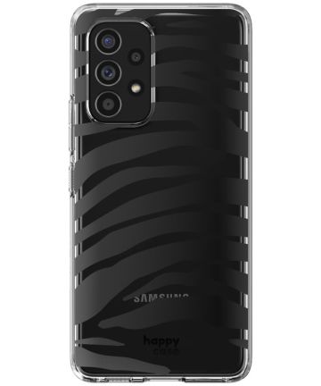HappyCase Samsung Galaxy A53 Hoesje Flexibel TPU Zebra Print Hoesjes