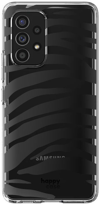 HappyCase Samsung Galaxy A53 Hoesje Flexibel TPU Zebra Print afbeelding 1