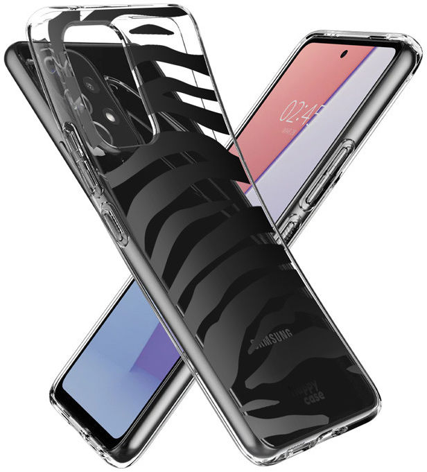 HappyCase Samsung Galaxy A53 Hoesje Flexibel TPU Zebra Print afbeelding 5