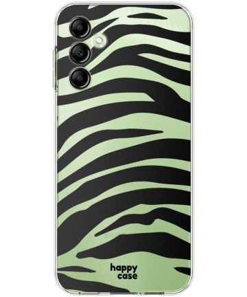 HappyCase Samsung Galaxy A14 Hoesje Flexibel TPU Zebra Print Hoesjes