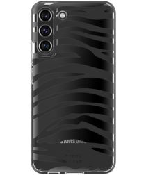 HappyCase Samsung Galaxy S22 Hoesje Flexibel TPU Zebra Print