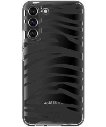 HappyCase Samsung Galaxy S22 Hoesje Flexibel TPU Zebra Print Hoesjes