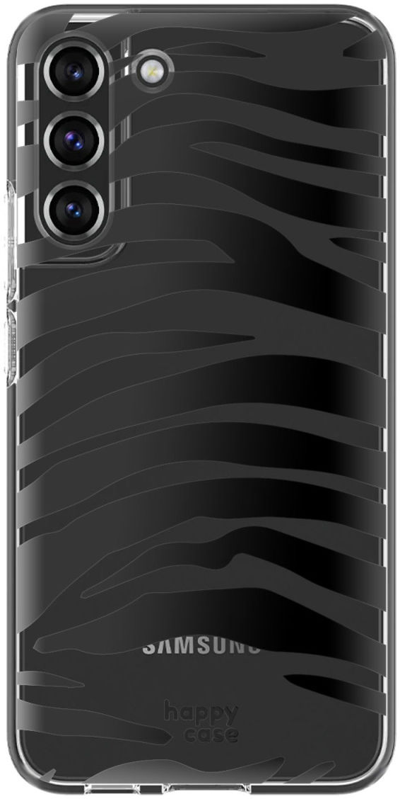 HappyCase Samsung Galaxy S22 Hoesje Flexibel TPU Zebra Print afbeelding 1