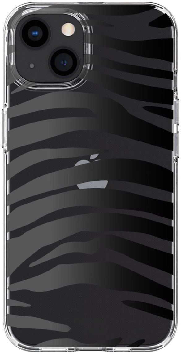 HappyCase Apple iPhone 13 Hoesje Flexibel TPU Zebra Print afbeelding 1