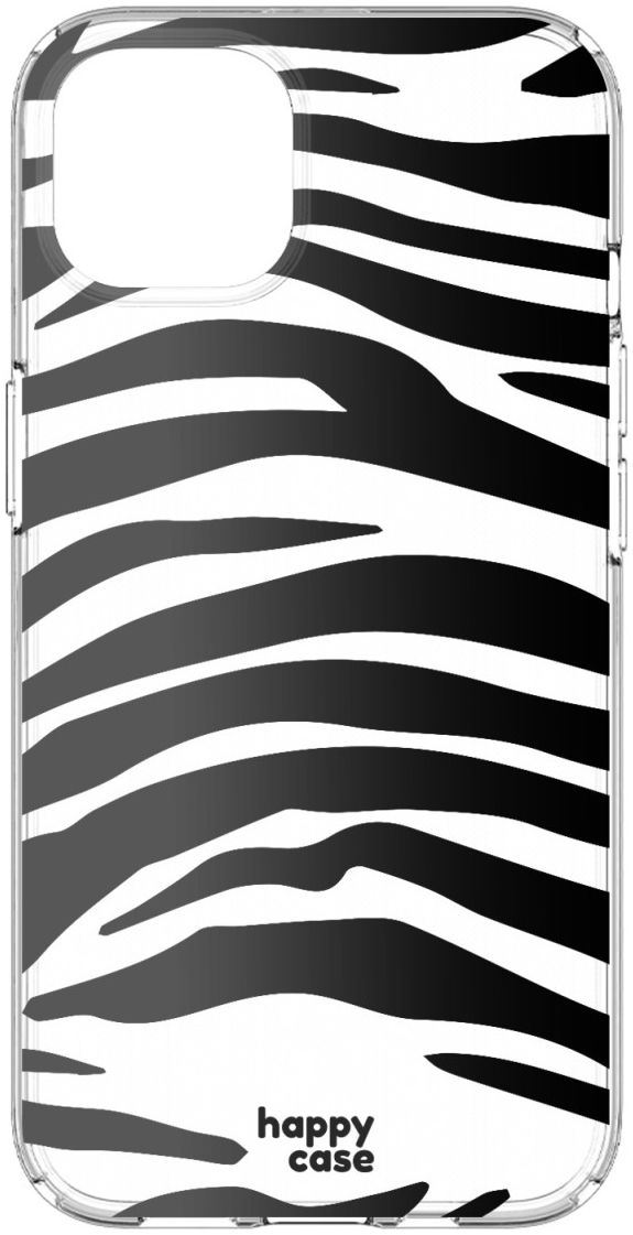 HappyCase Apple iPhone 13 Hoesje Flexibel TPU Zebra Print afbeelding 4