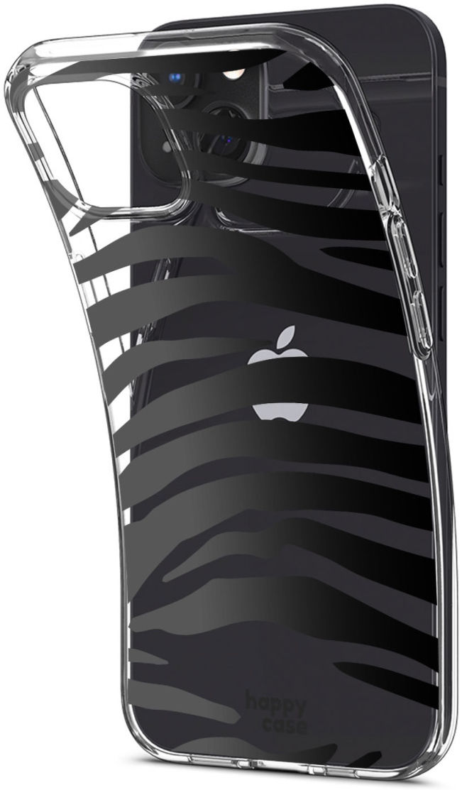 HappyCase Apple iPhone 13 Hoesje Flexibel TPU Zebra Print afbeelding 5