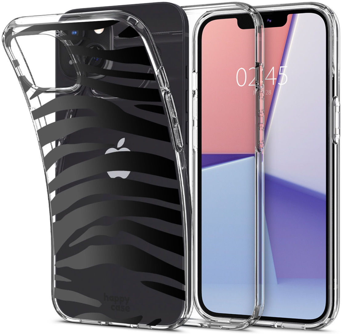 HappyCase Apple iPhone 13 Hoesje Flexibel TPU Zebra Print afbeelding 6