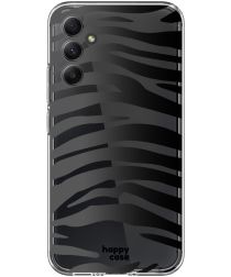 HappyCase Samsung Galaxy A34 Hoesje Flexibel TPU Zebra Print