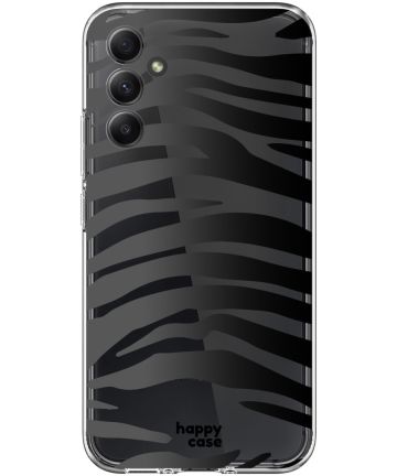 HappyCase Samsung Galaxy A34 Hoesje Flexibel TPU Zebra Print Hoesjes