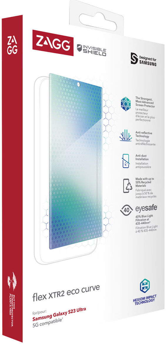 ZAGG InvisibleShield Curve XTR2 Eco Samsung S23 Ultra Screen Protector afbeelding 11