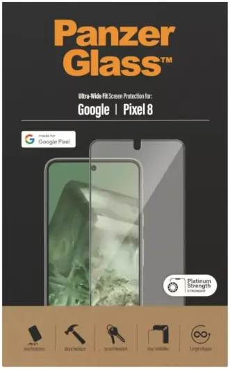 PanzerGlass Ultra-Wide Google Pixel 8 Screen Protector Antibacterieel afbeelding 4