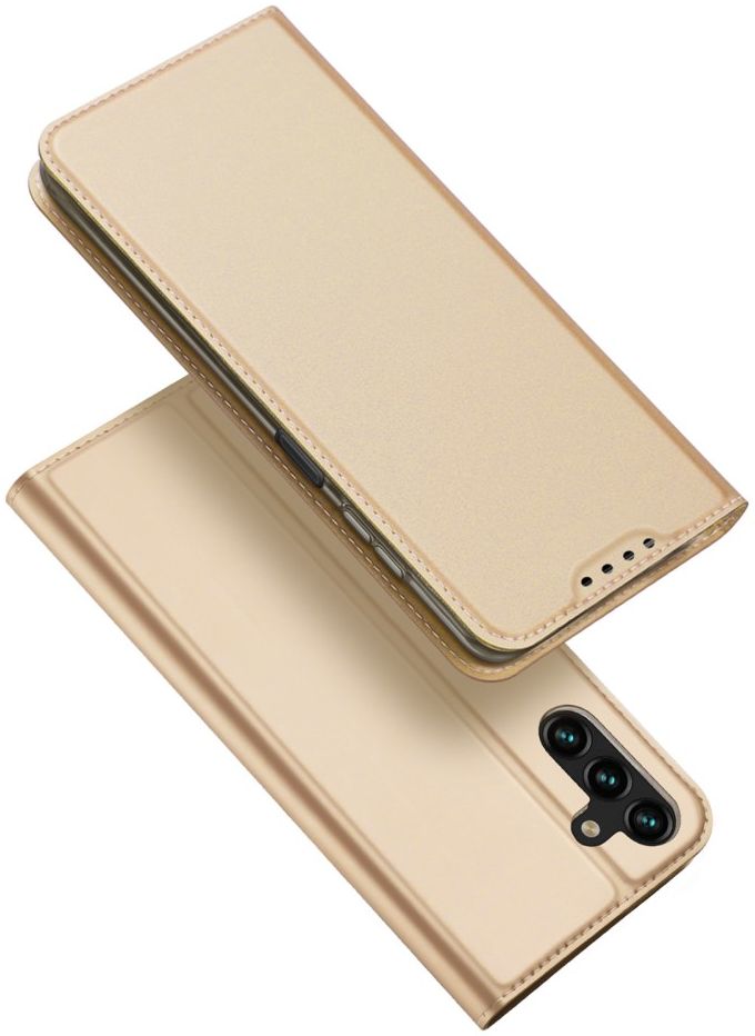 Dux Ducis Skin Pro Samsung Galaxy A14 Hoesje Portemonnee Goud afbeelding 4