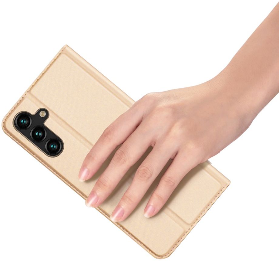 Dux Ducis Skin Pro Samsung Galaxy A14 Hoesje Portemonnee Goud afbeelding 6