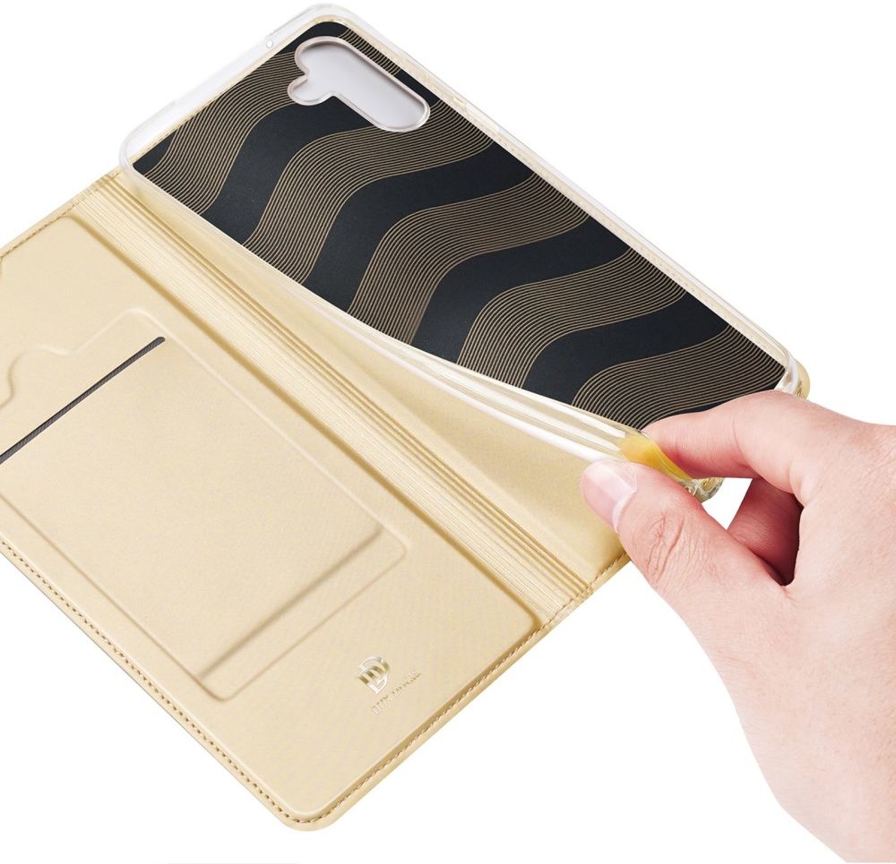 Dux Ducis Skin Pro Samsung Galaxy A14 Hoesje Portemonnee Goud afbeelding 7