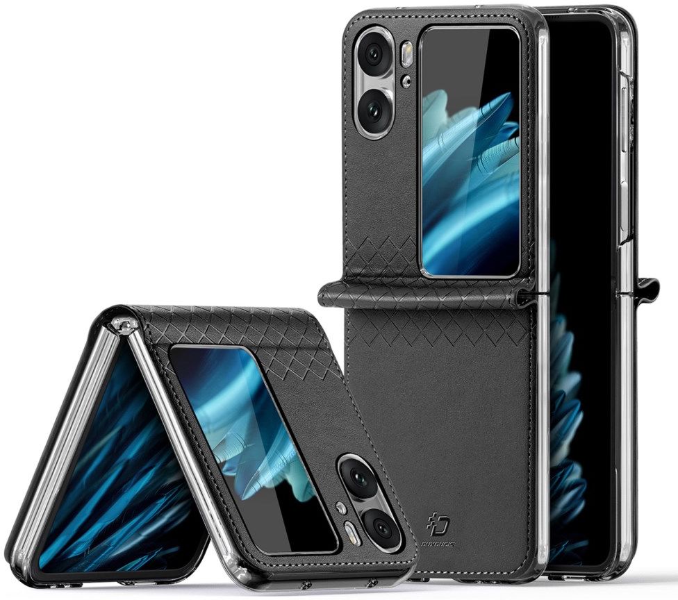 Dux Ducis Bril Oppo Find N2 Flip Hoesje Back Cover Zwart afbeelding 1