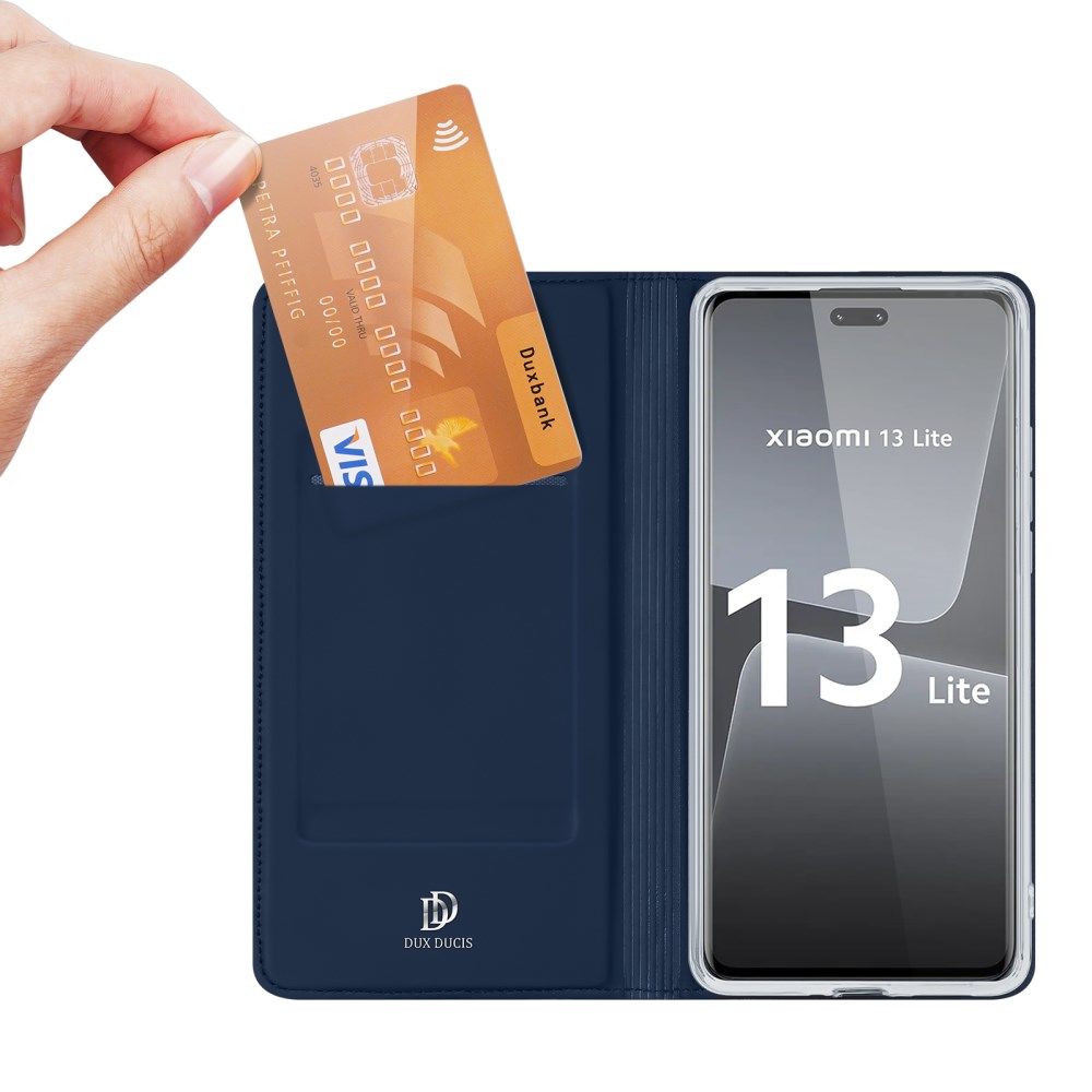 Dux Ducis Skin Pro Xiaomi 13 Lite Hoesje Portemonnee Book Case Blauw afbeelding 2