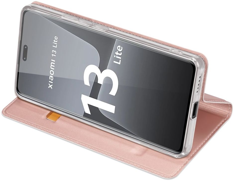 Dux Ducis Skin Pro Xiaomi 13 Lite Hoesje Portemonnee Book Case Roze afbeelding 5