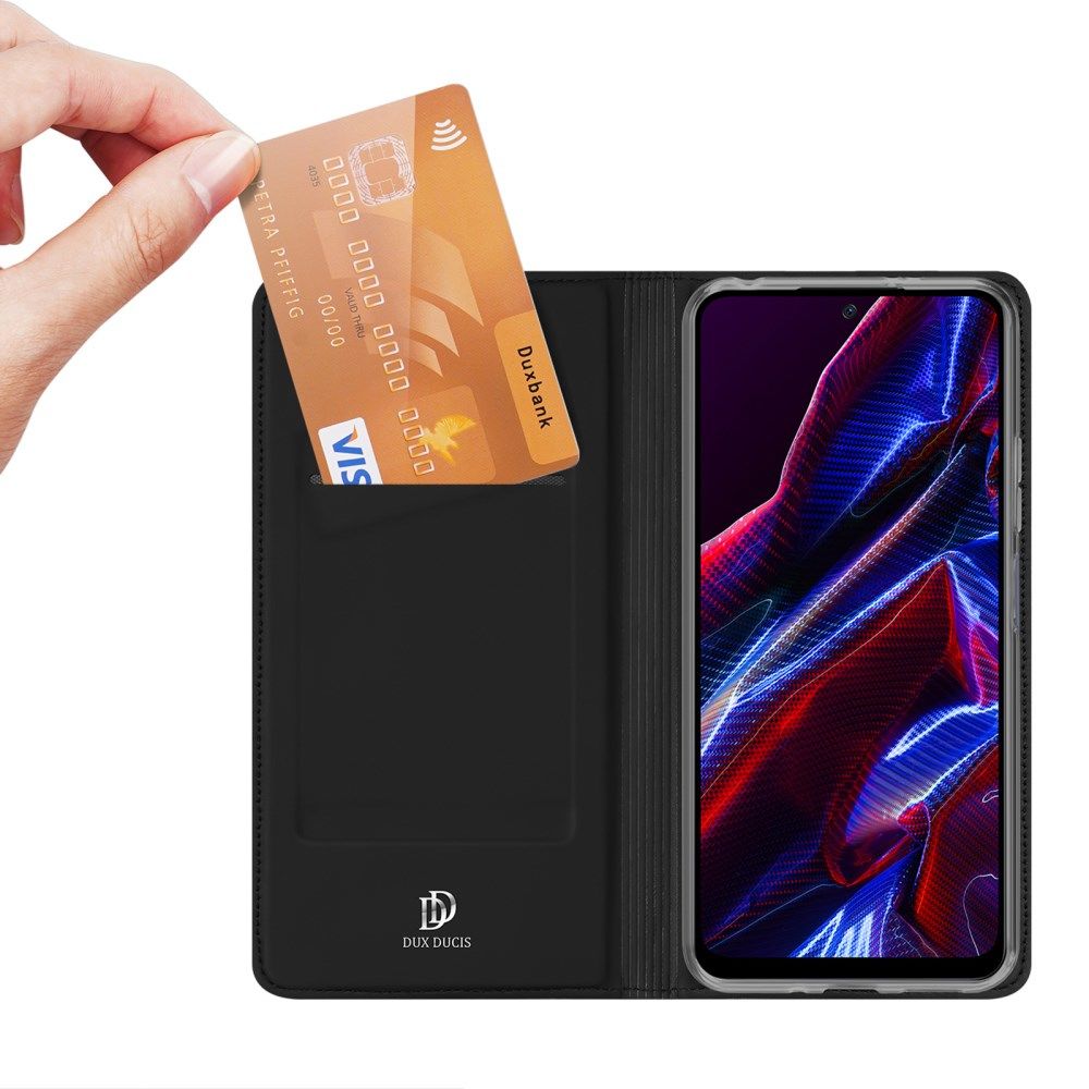 Dux Ducis Skin Pro Xiaomi Redmi Note 12 5G/Poco X5 Hoesje Wallet Zwart afbeelding 2