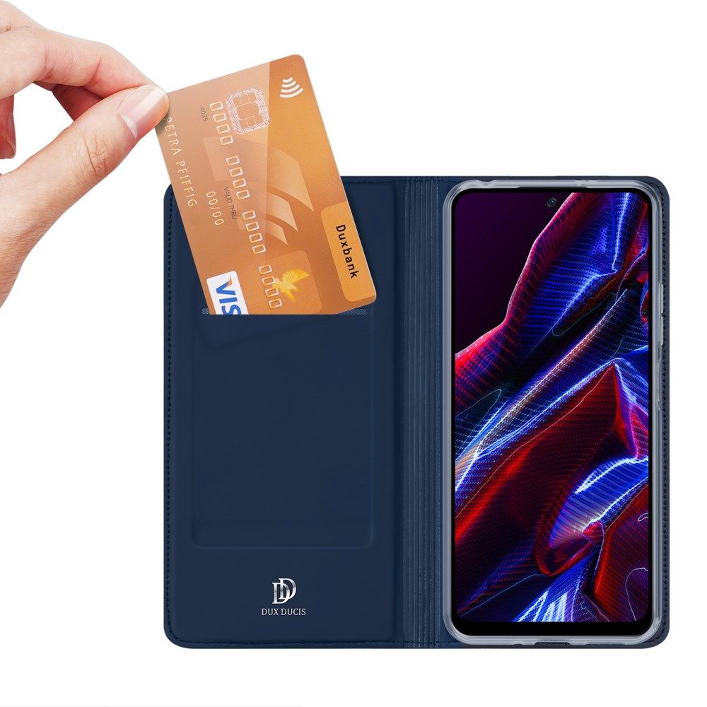 Dux Ducis Skin Pro Xiaomi Redmi Note 12 5G/Poco X5 Hoesje Wallet Blauw afbeelding 2