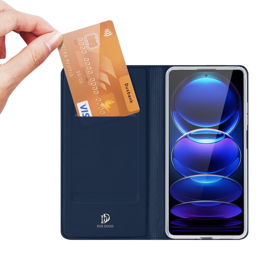 Dux Ducis Skin Pro Xiaomi Redmi Note 12 Pro Plus Hoesje Blauw afbeelding 2