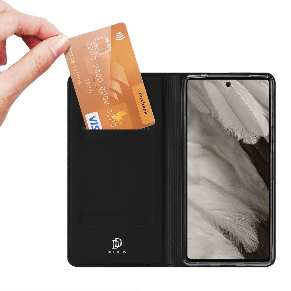 Dux Ducis Skin Pro Google Pixel 7a Hoesje Portemonnee Zwart afbeelding 2