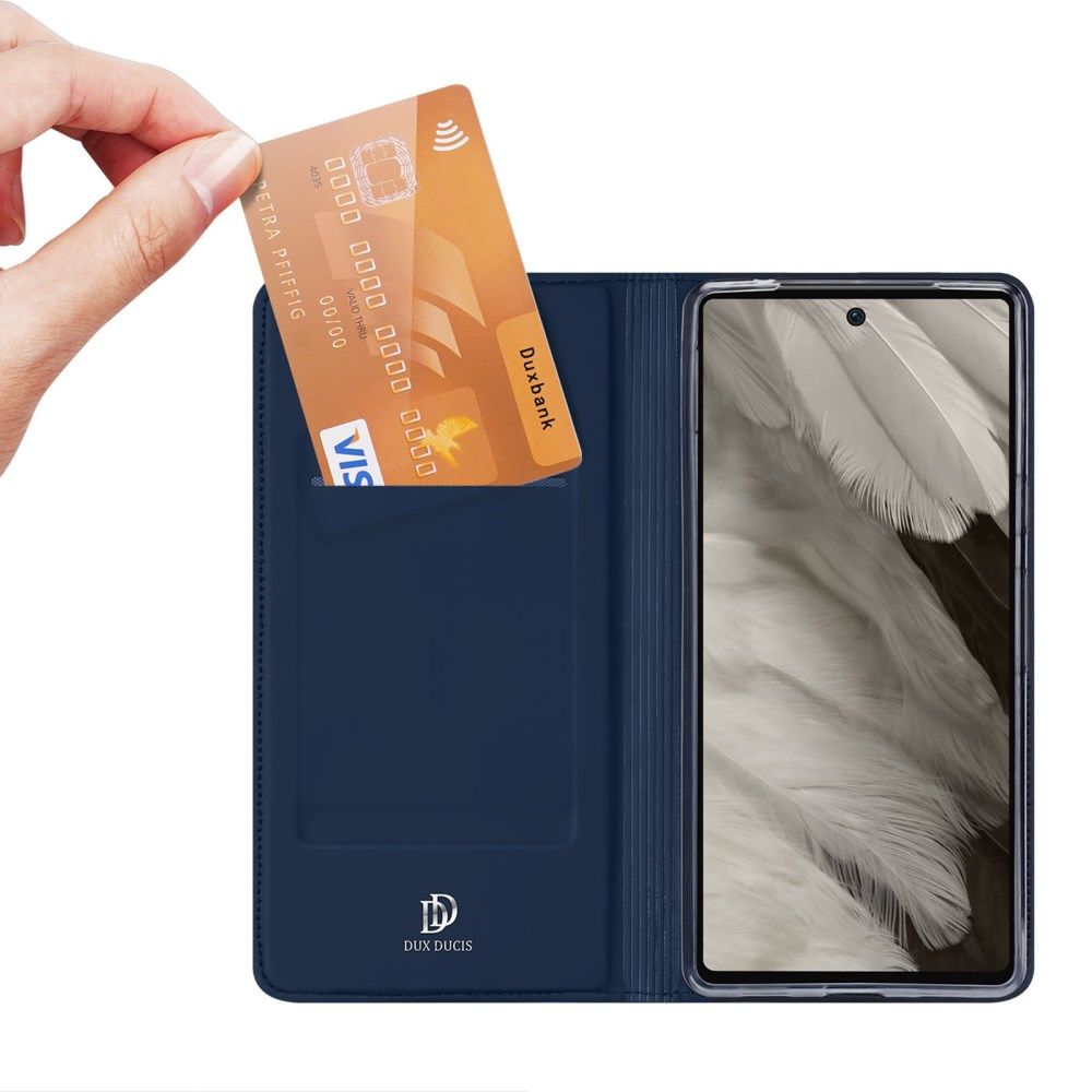 Dux Ducis Skin Pro Google Pixel 7a Hoesje Portemonnee Blauw afbeelding 2