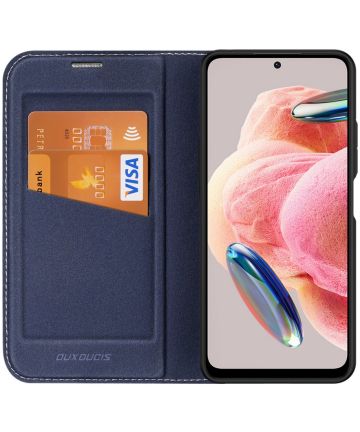 Dux Ducis Skin X2 Xiaomi Redmi Note 12 Hoesje Book Case Blauw Hoesjes