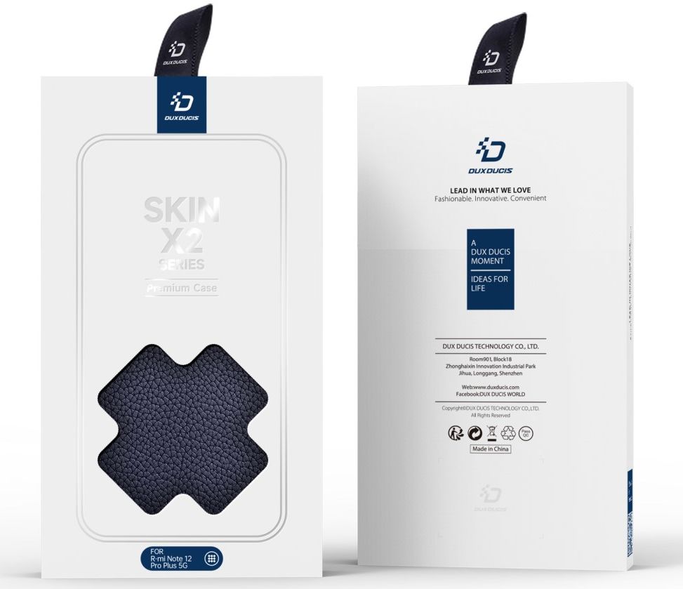 Dux Ducis Skin X2 Xiaomi Redmi Note 12 Pro Plus Hoesje Book Case Blauw afbeelding 13