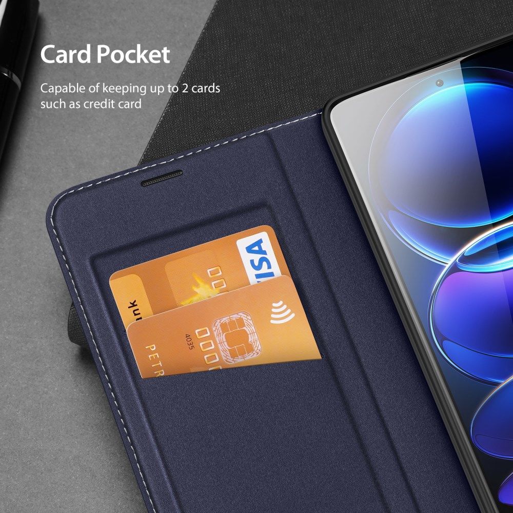 Dux Ducis Skin X2 Xiaomi Redmi Note 12 Pro Plus Hoesje Book Case Blauw afbeelding 4