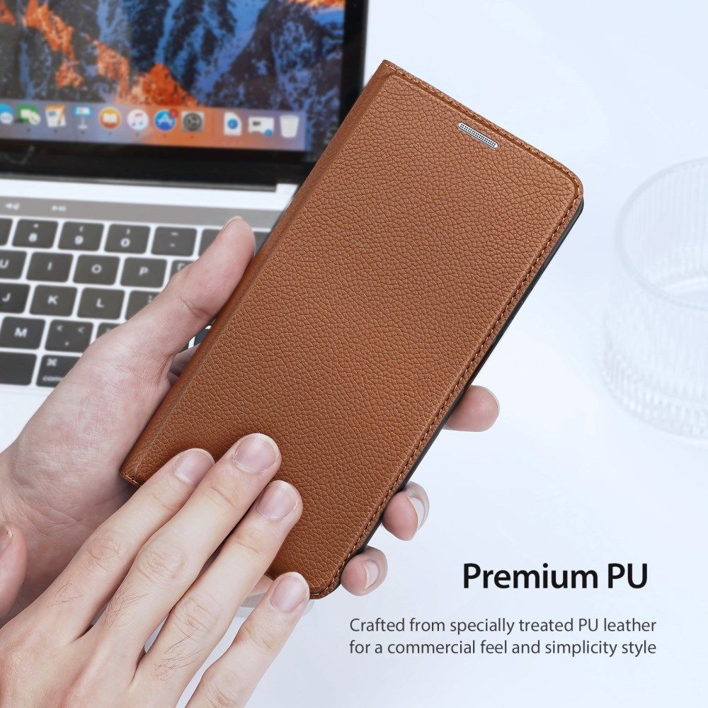 Dux Ducis Skin X2 Xiaomi Redmi Note 12 Pro Plus Hoesje Book Case Bruin afbeelding 7