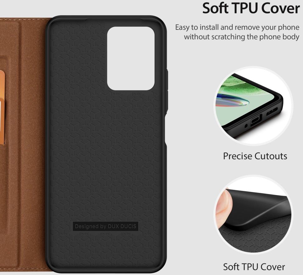 Dux Ducis Skin X2 Xiaomi Redmi Note 12 5G / Poco X5 Book Case Bruin afbeelding 10