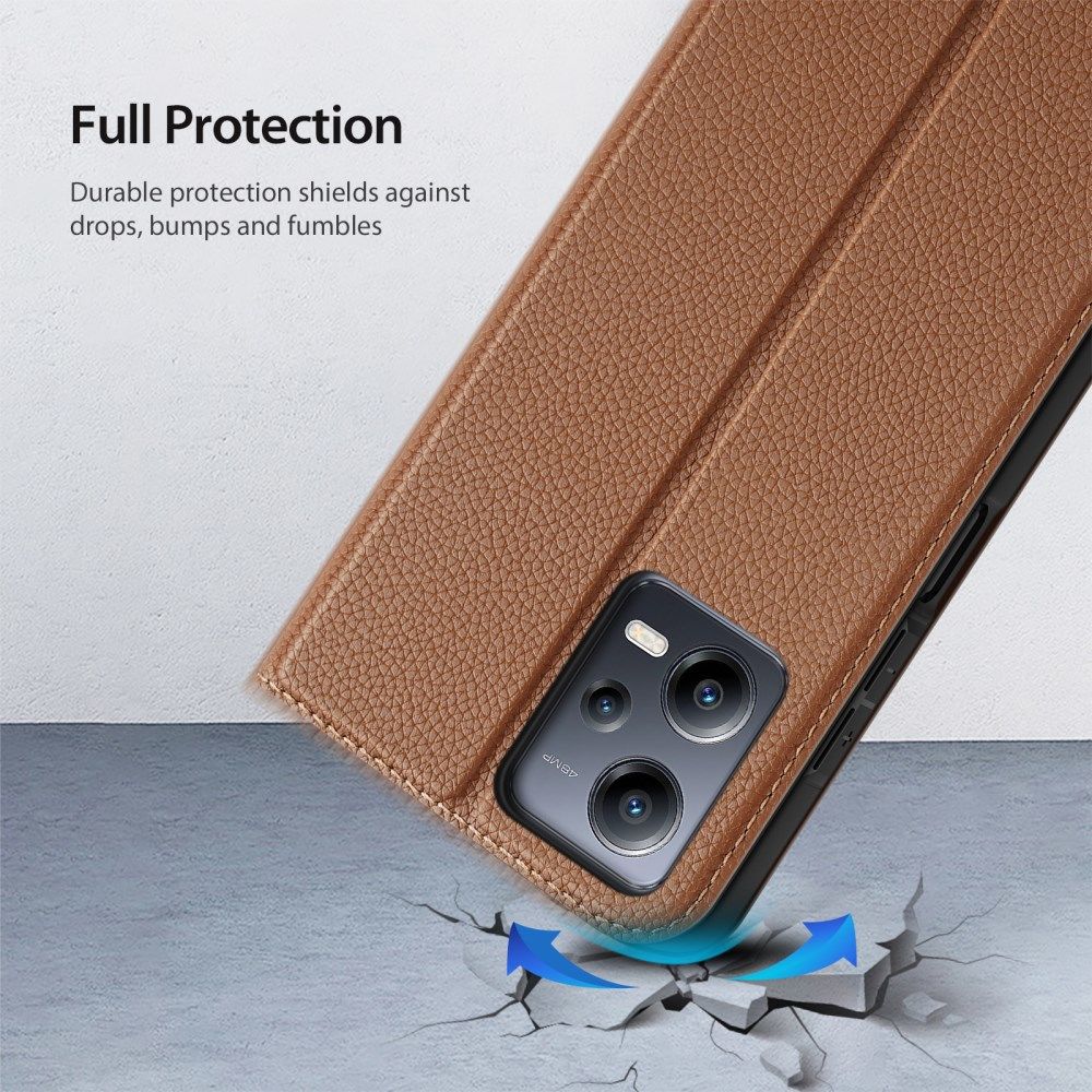 Dux Ducis Skin X2 Xiaomi Redmi Note 12 5G / Poco X5 Book Case Bruin afbeelding 3