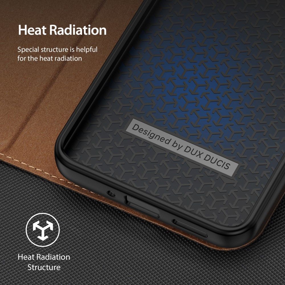 Dux Ducis Skin X2 Xiaomi Redmi Note 12 5G / Poco X5 Book Case Bruin afbeelding 9