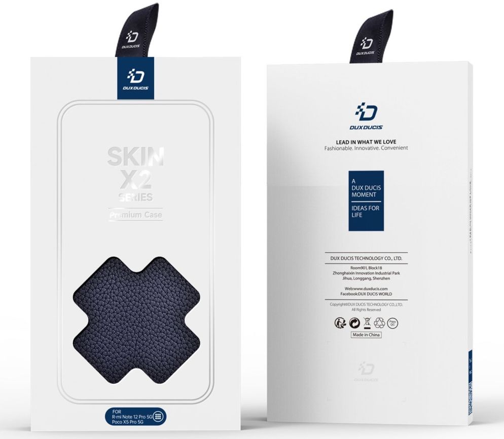 Dux Ducis Skin X2 Xiaomi Redmi Note 12 Pro / Poco X5 Pro Hoesje Blauw afbeelding 13