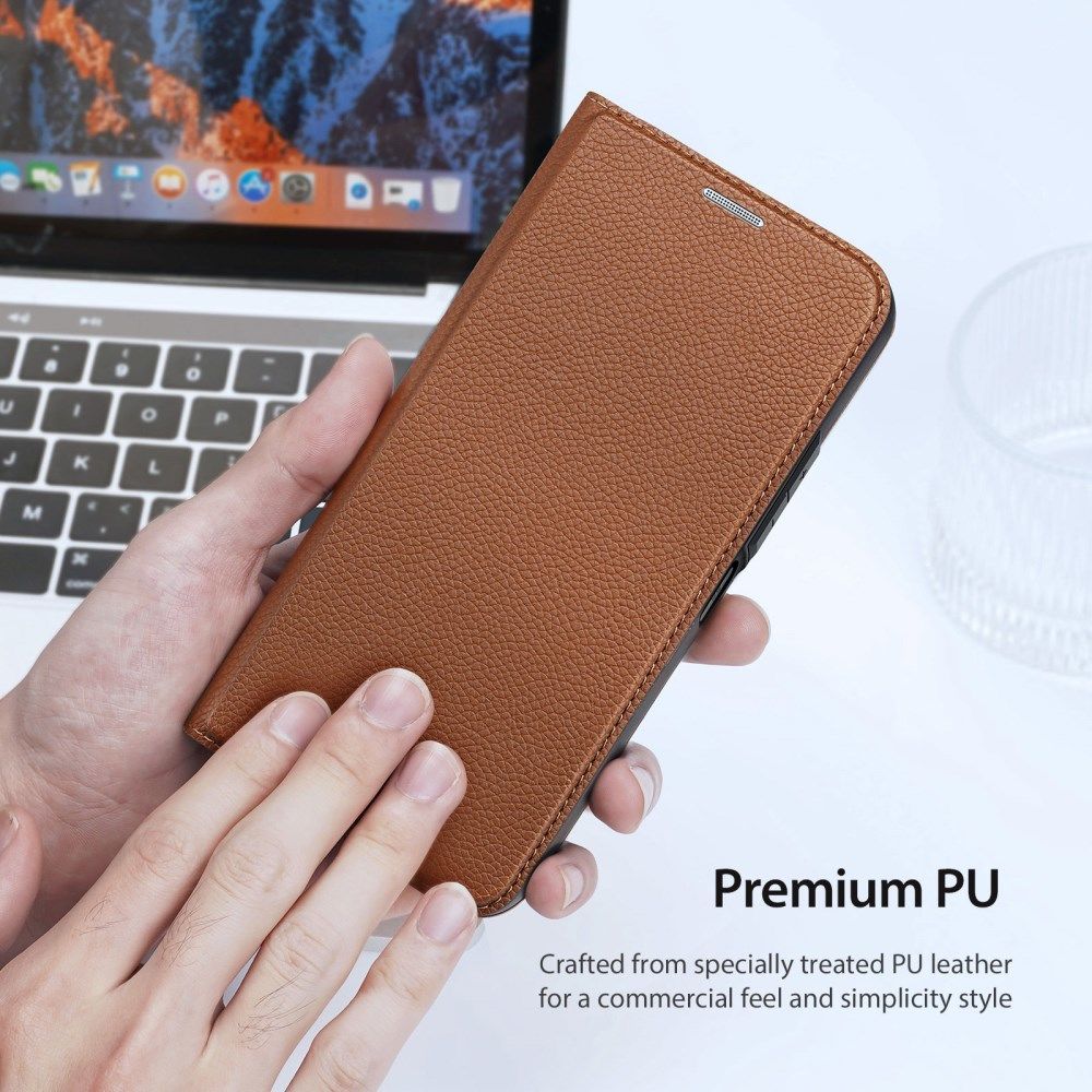 Dux Ducis Skin X2 Xiaomi Redmi Note 12 Pro / Poco X5 Pro Hoesje Bruin afbeelding 7